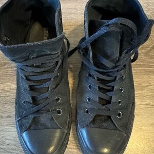 Classic Black High-Top Sneakers
